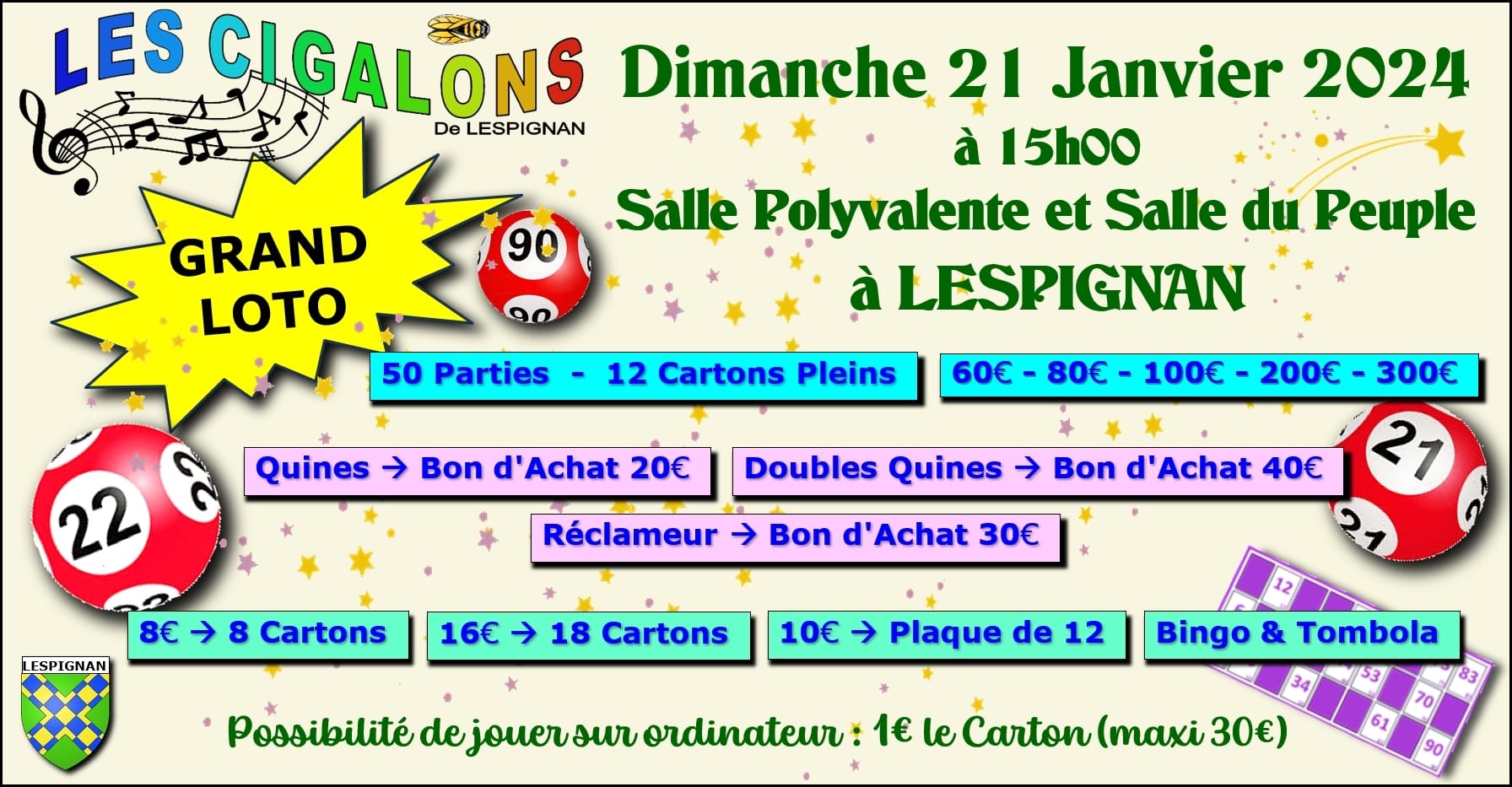 LOTO/BINGO 2024 - CMCAS ESSONNE