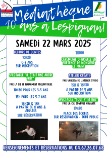 affiche 10 ans médiathèque