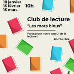 Médiathèque : Club de lecture - les mots bleus